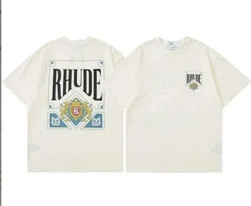 Rhude Cream Graphic Print Relaxed-Fit T-Shirt
