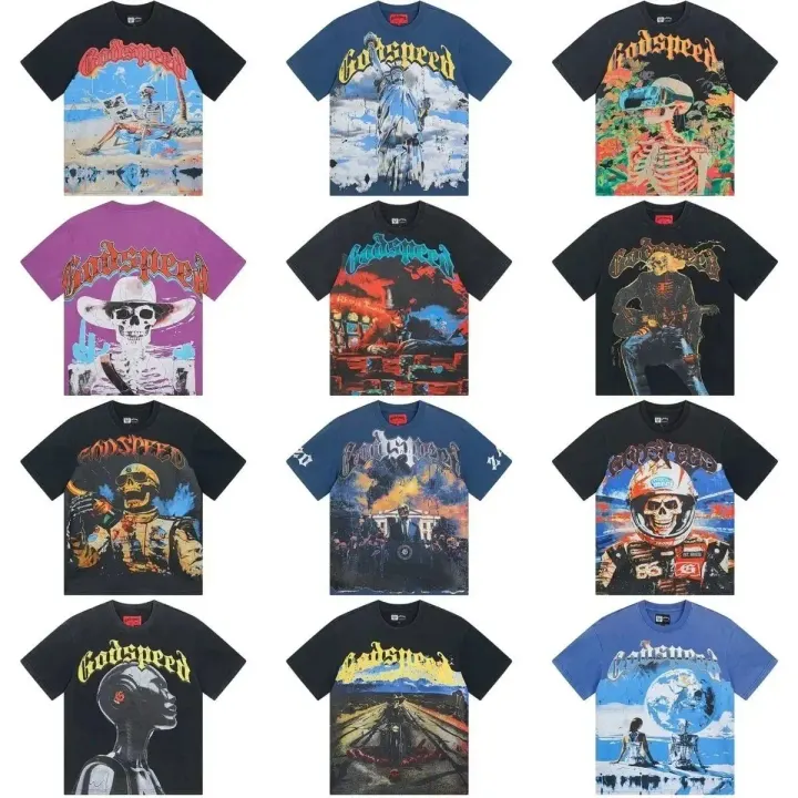 Godspeed Black Graphic Print Short Sleeve T-Shirt