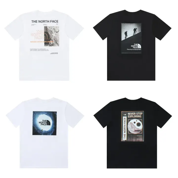 The North Face Graphic T-Shirt in White and Black