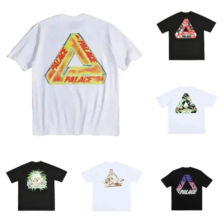 Palace Graphic Print Short Sleeve T-Shirt in White and Black