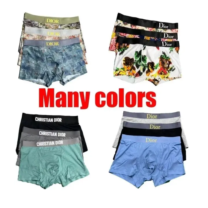 Dior Printed Boxer Briefs in Multi-Color Styles