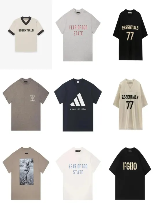 Fear of God Essentials Graphic Short Sleeve T-Shirt in Cream