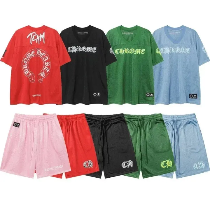 Chrome Hearts Mesh Jersey Matching Set in Red, Black, Green, Blue
