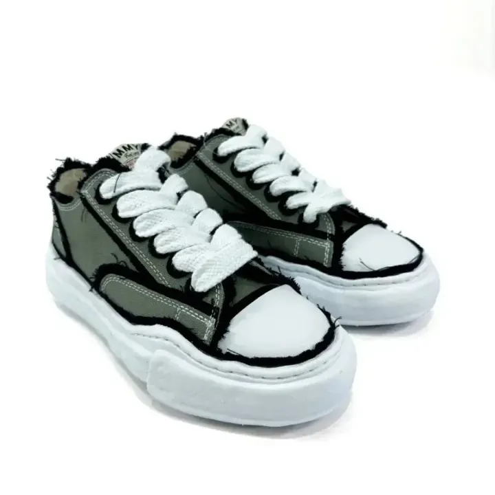 Maison Mihara Yasuhiro Canvas Low-Top Sneakers in Multiple Colors