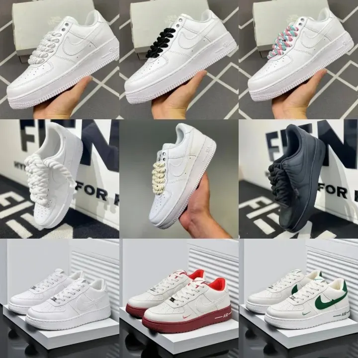 Nike Thick-Lace Casual Sneakers in White