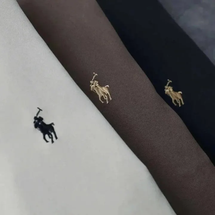 Ralph Lauren Embroidered Pony Jacket in White, Brown, and Navy