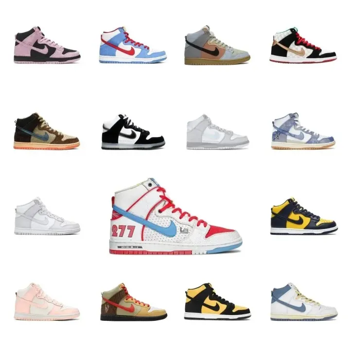 Nike High-Top Sneakers Collection in Mixed Colorways
