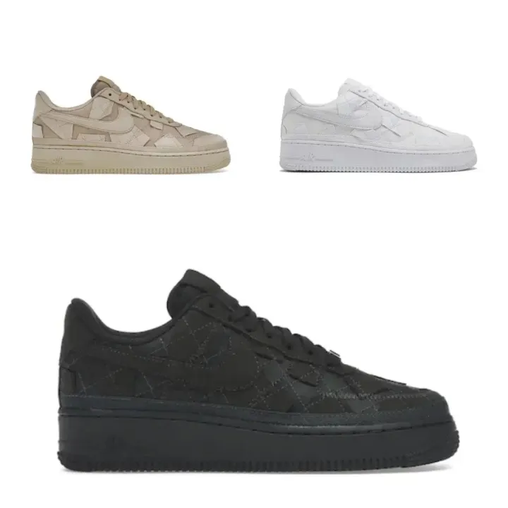Nike Low-Top Patchwork Sneakers in Neutral Colorways