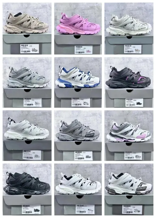 Balenciaga sportieve sneakers in meerkleurige chunky-stijl