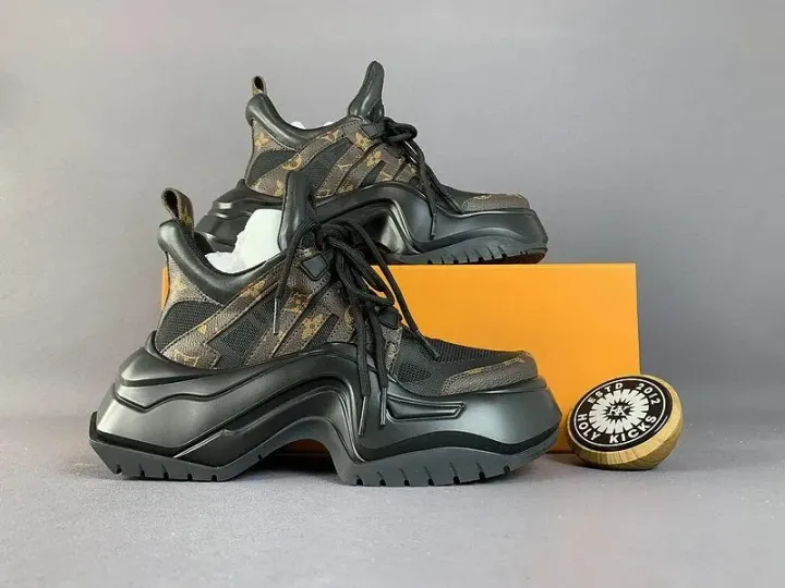 Louis Vuitton Brown Monogram Platform Sneakers