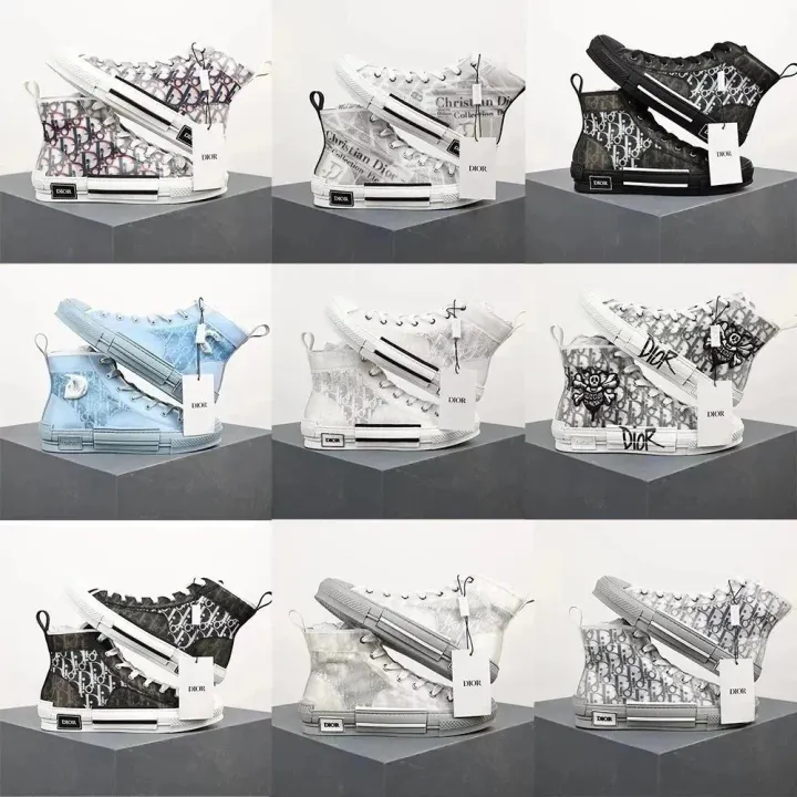 Dior wysokie sneakersy z płótna Monogram