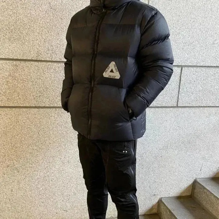 Palace Black Hooded Puffer Jacket
