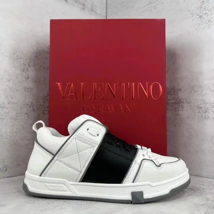 Valentino Black and White Casual Sneakers