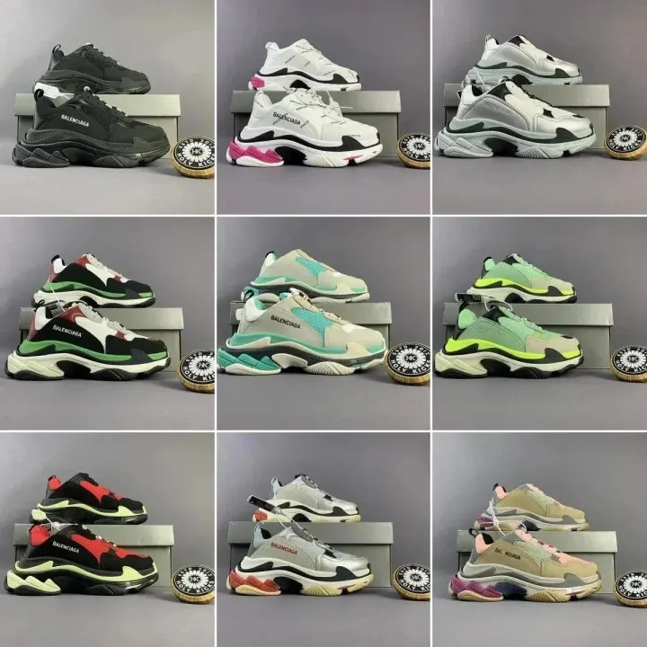 Balenciaga chunky panel-sneakers in meerdere kleurstellingen