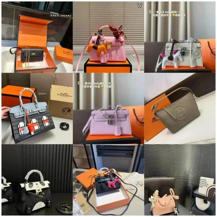 Hermes Handbag Collection with Playful Charm Details