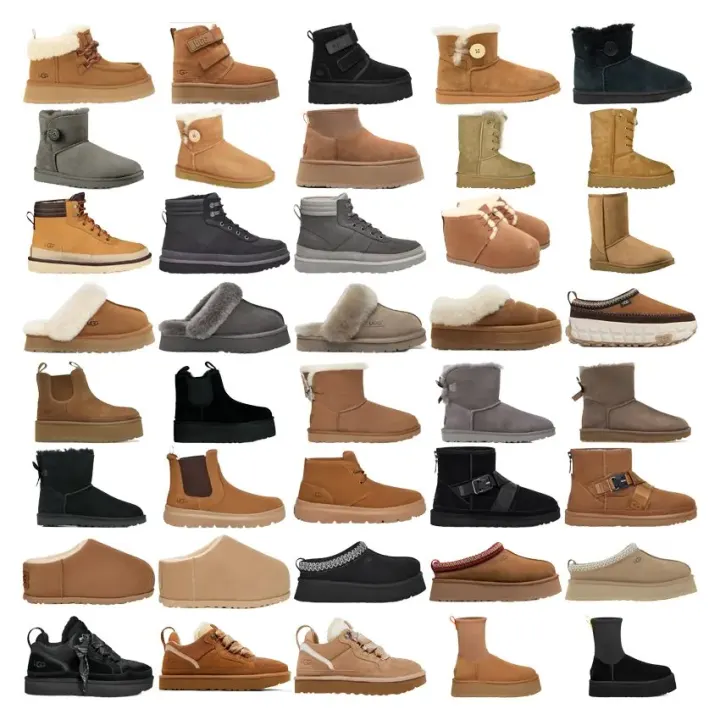 UGG Assorted Platform Slippers and Boots in Tan, Black, and Grey