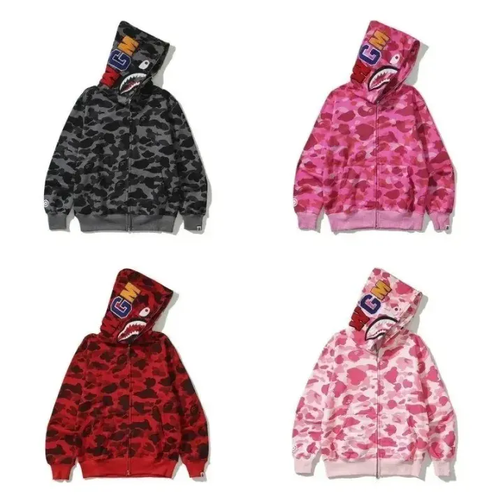 BAPE Shark Camo Full-Zip Hoodie Jacket
