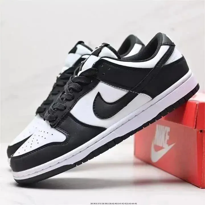Nike Black and White Low-Top Sneakers