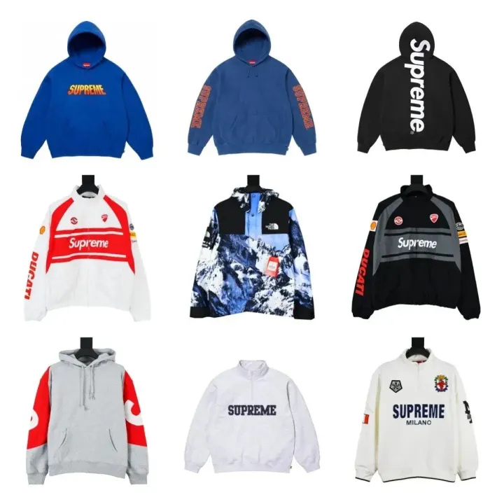 Supreme Graphic Crewneck Sweatshirt - Multi-Color Styles
