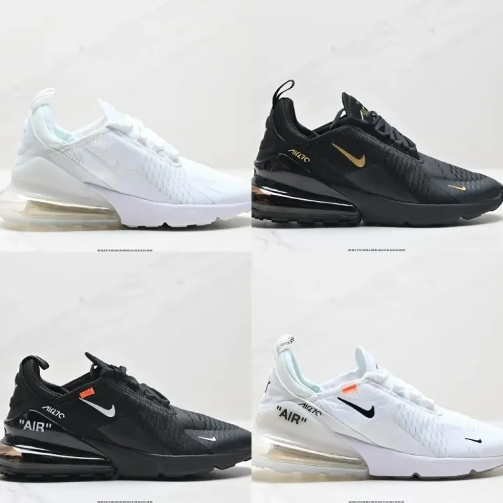 Nike Air 270 Mesh Running Shoes in Black and White
