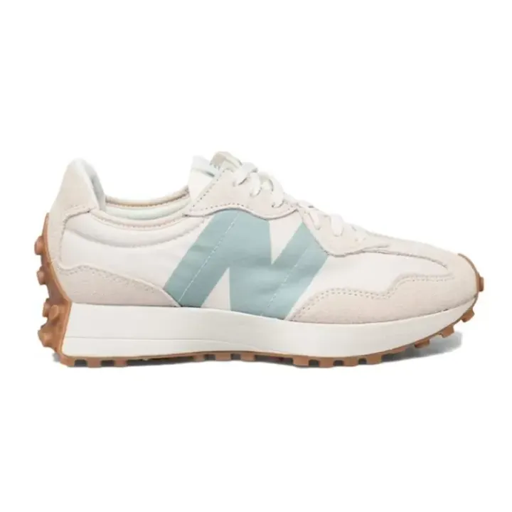 New Balance 327 Sneakers in Moonbeam and Storm Blue