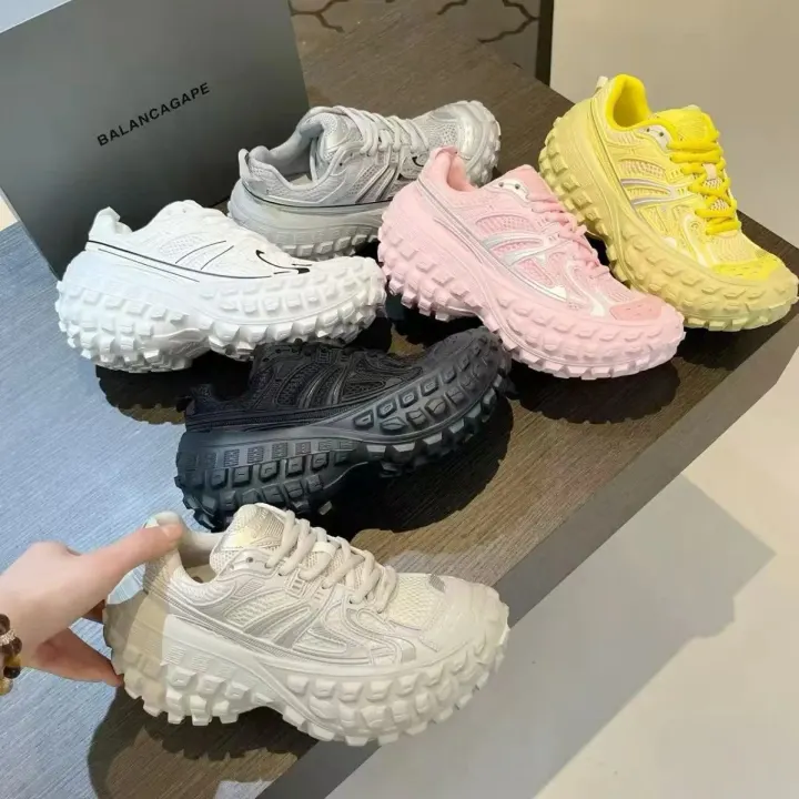 Vintage casual sneakers met plateauzool — JL11