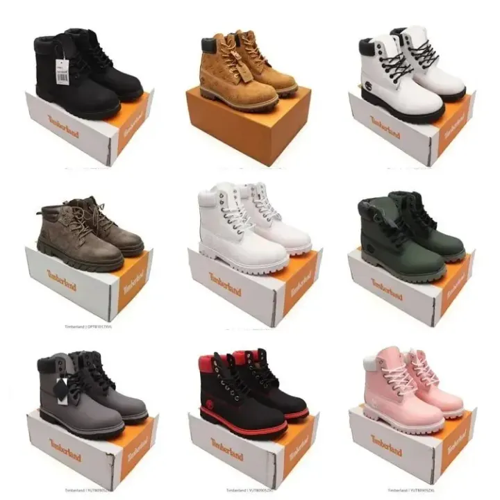 Timberland Lace-Up Ankle Boots in Mixed Colorways