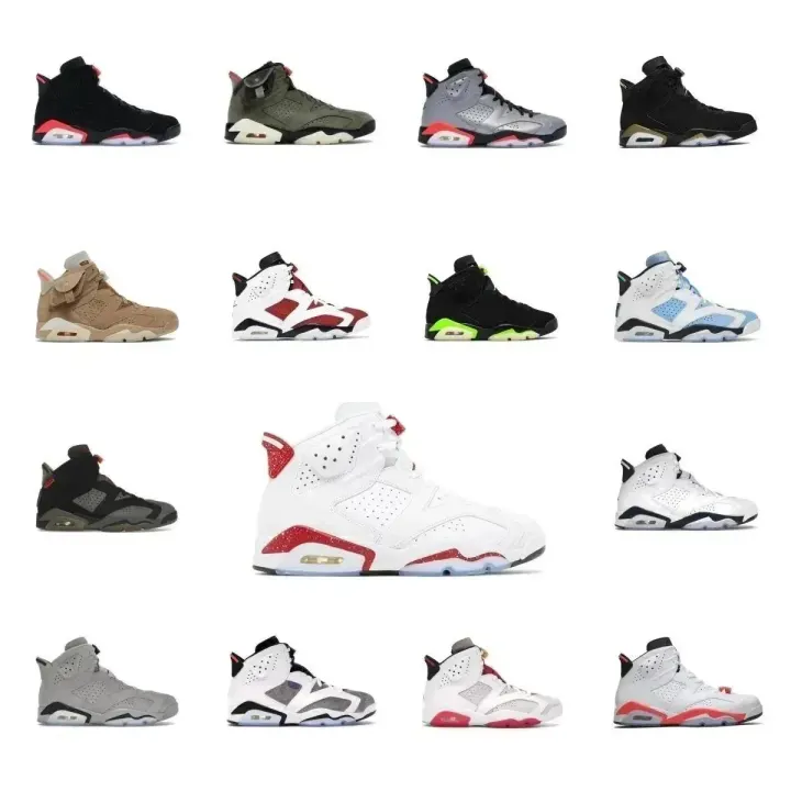 Jordan Air Jordan 6 Retro Basketball Shoes - Multi-Color