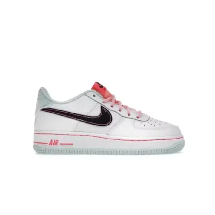 Nike Air Force 1 Low Sneakers in White, Pink & Mint