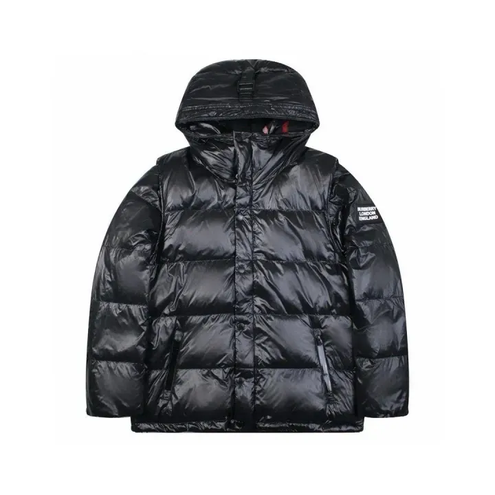 Burberry Black Hooded Puffer Jacket