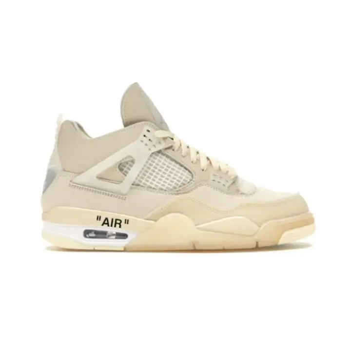 Jordan 4 Retro Basketball Shoes - Sail / Off-White