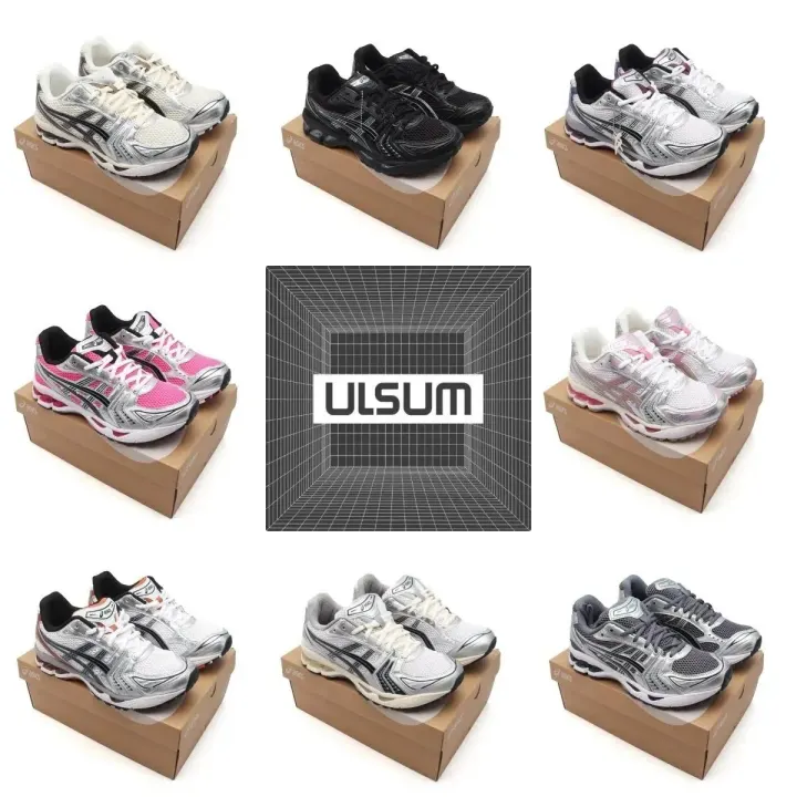 ASICS Mesh Runner Sneakers in Black, White, and Pink