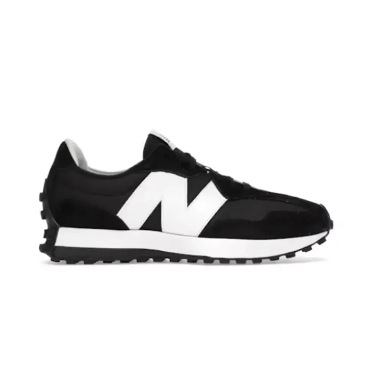 New Balance 327 Sneakers in Black, White & Grey