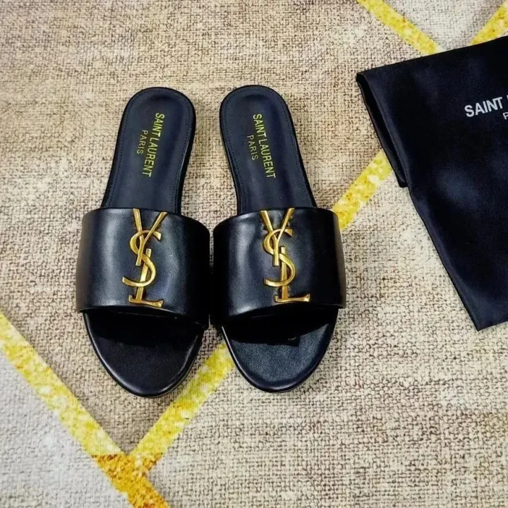 Saint Laurent Black Logo Slides