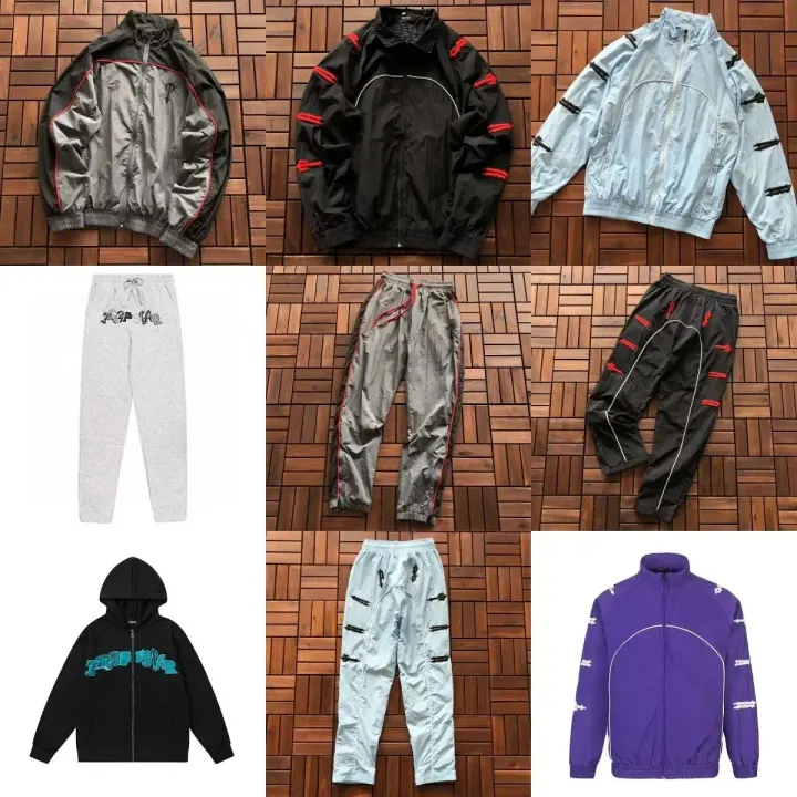 Trapstar Matching Set in Black, Grey, Light Blue, and Purple