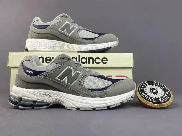 New Balance Gray Navy Running Sneakers