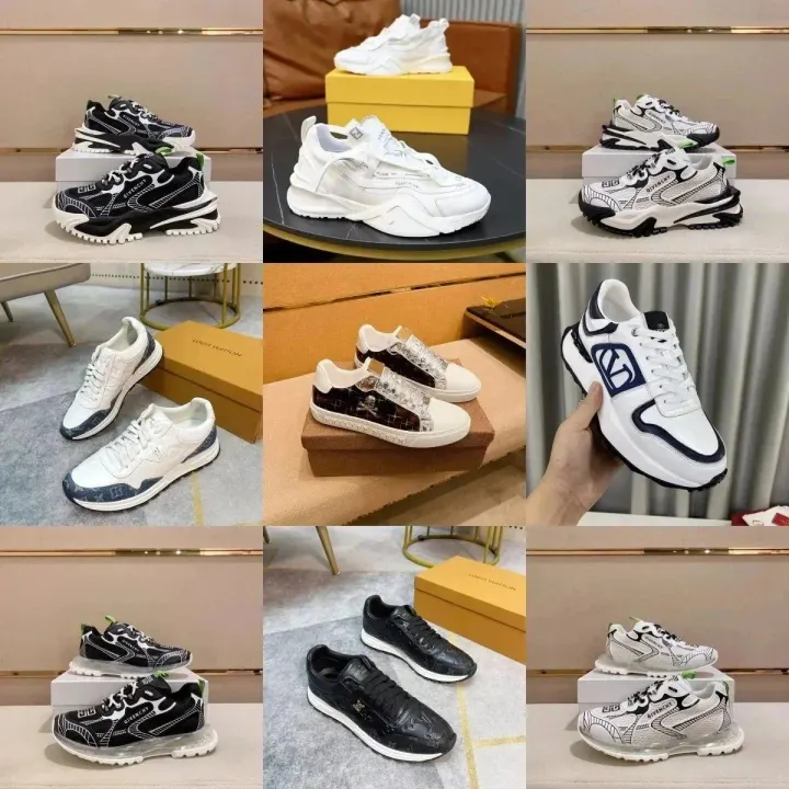 Louis Vuitton Black Monogram Leather Sneakers