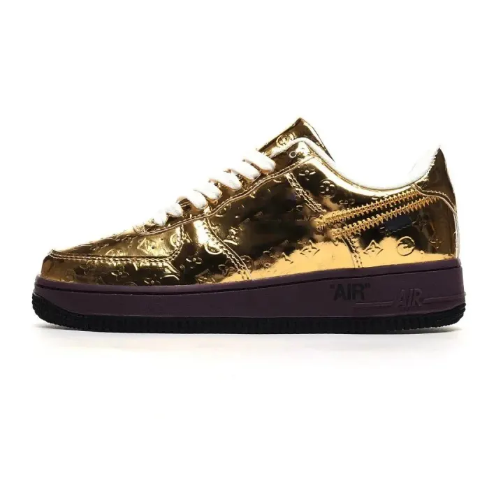 Nike Metallic Gold Low-Top Sneakers