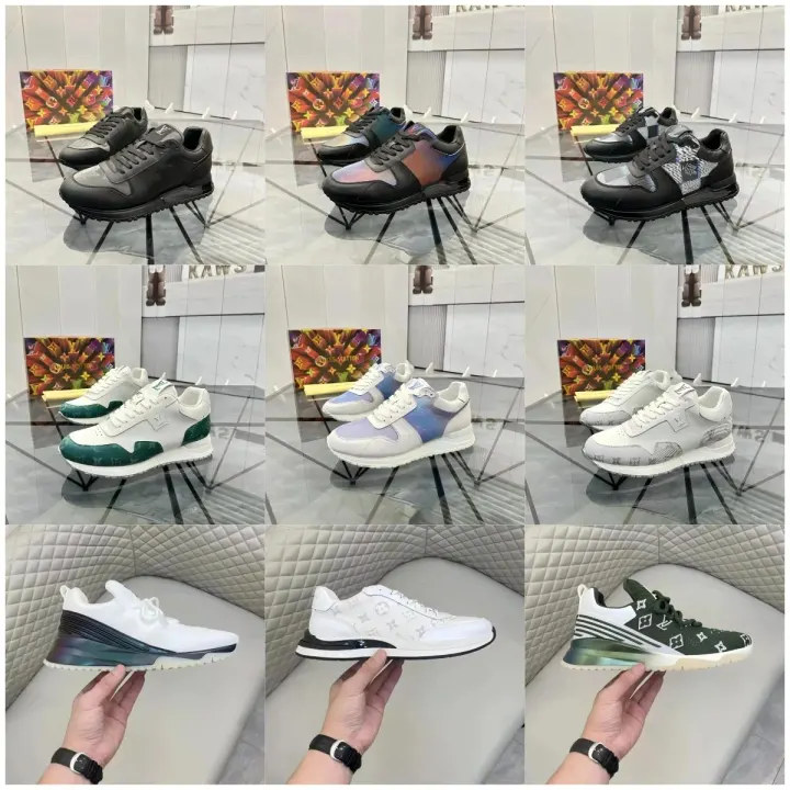 Louis Vuitton Monogram Athletic Sneakers in Black and White