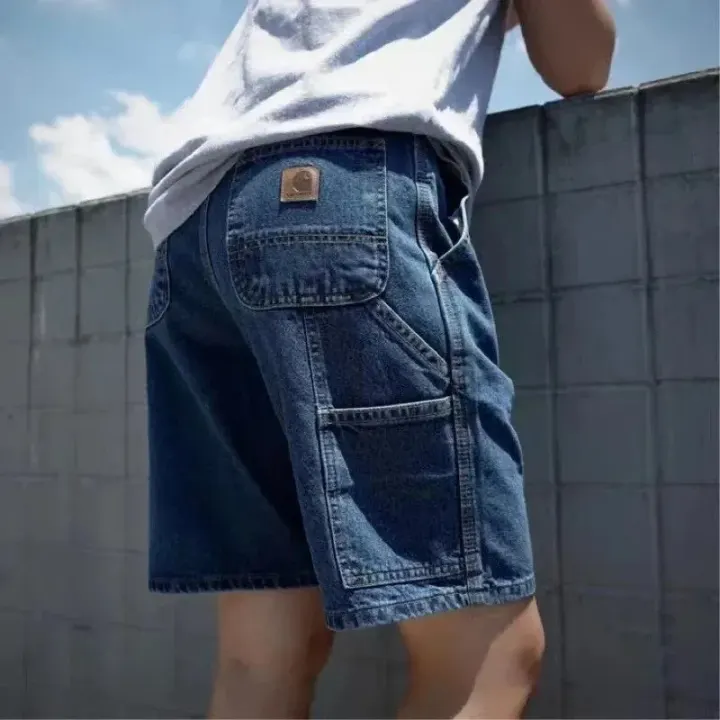 Carhartt Blue Denim Carpenter Shorts