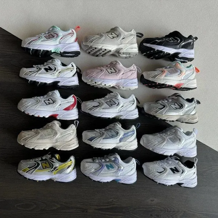 New Balance 530 Kids Sneakers in White and Pastel Colorways