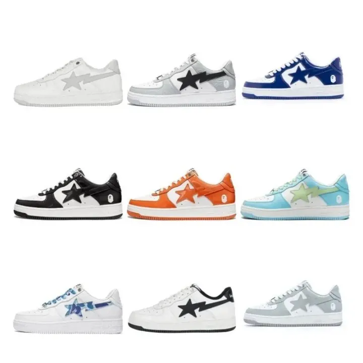 BAPE Star Logo Low-Top Sneakers in Multiple Colorways