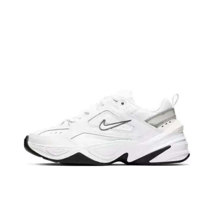 Nike White Sneakers with Black Sole