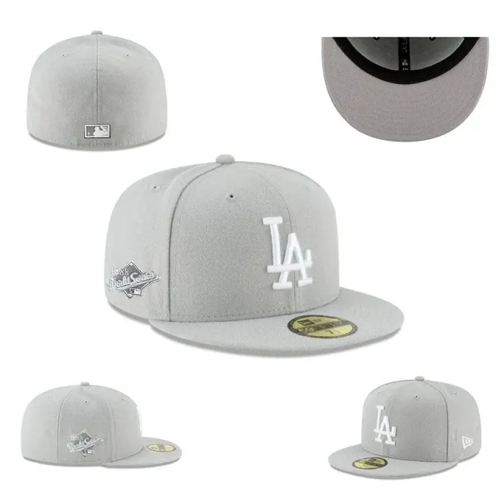 New Era Light Grey LA Dodgers 1988 World Series Baseball Cap