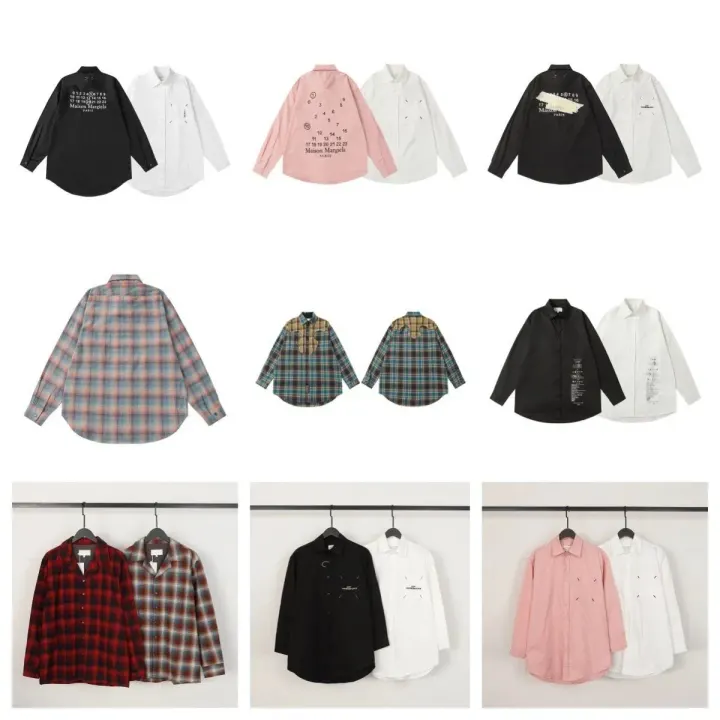 Maison Margiela Graphic Long Sleeve Button-Down Shirt