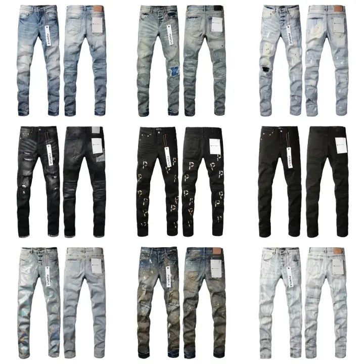 Purple Brand Distressed Washed Denim Jeans