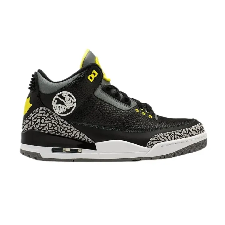 Jordan 3 Retro Oregon Black/Yellow Basketball Shoes