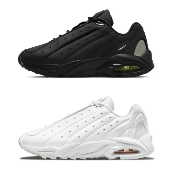 Nike Low-Top Perforated Leather Sneakers in Black and White
