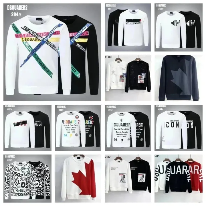 Dsquared2 Black Graphic Crewneck Sweatshirt