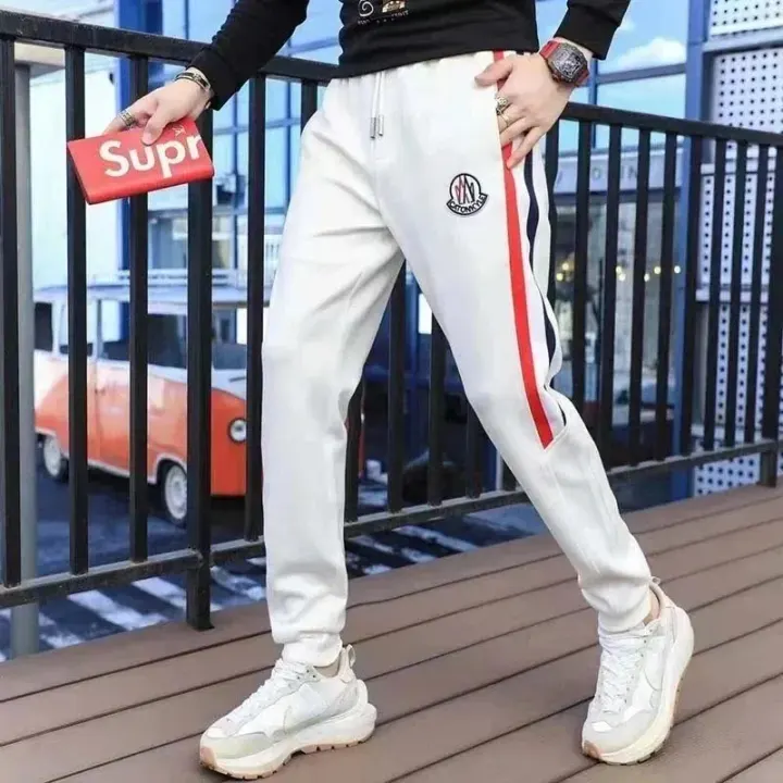 Moncler Tricolor Stripe Jogger Pants